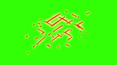 Dinamik alevli kılıç / çizgi etkisi animasyonu. Yoğun fantezi ve güç sahneleri için mükemmel..