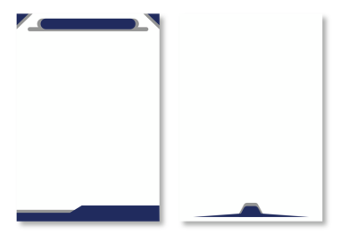 Temiz beyaz arkaplanda mavi ve gri soyut geometrik aksanlı basit sayfa şablonlarıyla iki soyut başlık tasarımı. Modern ve çekici tasarım elementleri. Modern antet tasarım şablonları