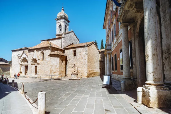 San Quirico Orcia Toscana Agosto 2023 Pieve Dei Santi Quirico — Foto Stock