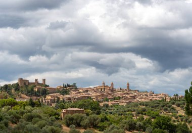 Montalcino, Toskana 'nın Panoraması