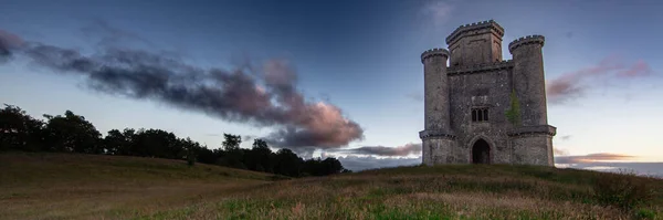 Wide Angle photo of Paxtons Tower at Dusk. Wide angle photo of a 200 year old folly building; Paxtons Tower at Dusk.
