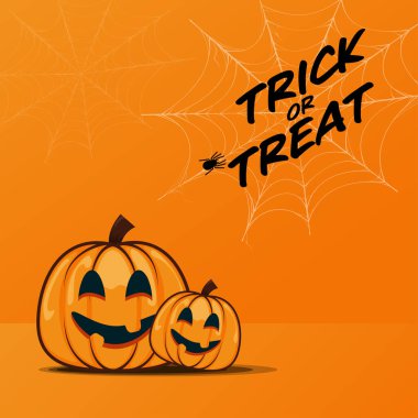 Mutlu Cadılar Bayramı vektör illüstrasyonu.