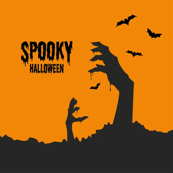 Mutlu Cadılar Bayramı vektör illüstrasyonu.