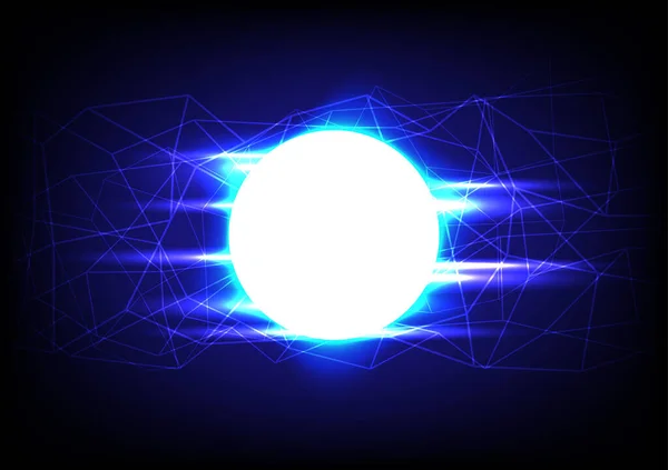 Parlayan lazer akış vektör tasarımı kuyruğu olan soyut kablo tasarımı teknolojisi.