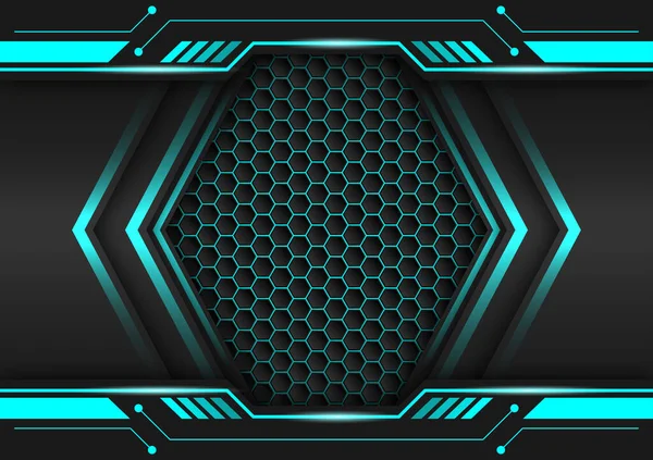Soyut altıgen modern ağ fütüristik teknoloji arka plan vektör tasarımı.