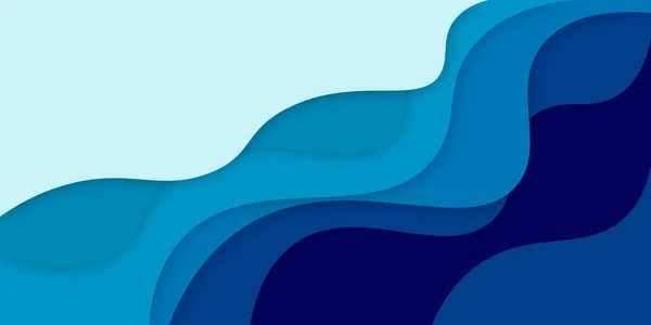 Yatay afişler kağıt dalgaları soyut arkaplan kesiyor. Kapak kitabı, el ilanları, posterler, sunumlar ve davetiyeler için kağıt sanatı vektör tasarımı. Karşıtlık renkleri.