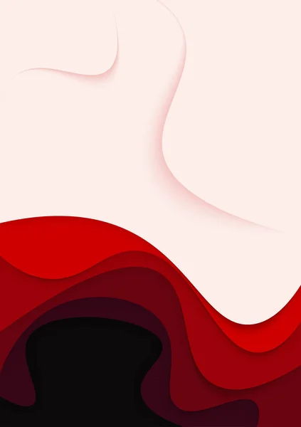 Dikey pankartlar dalgaları soyut arkaplanda keser. Kapak kitabı, el ilanları, posterler, sunumlar ve davetiyeler için kağıt sanatı vektör tasarımı. Karşıtlık renkleri.