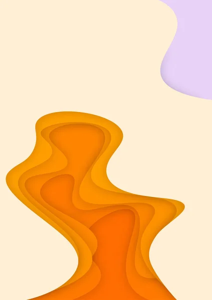 Dikey pankartlar dalgaları soyut arkaplanda keser. Kapak kitabı, el ilanları, posterler, sunumlar ve davetiyeler için kağıt sanatı vektör tasarımı. Karşıtlık renkleri.