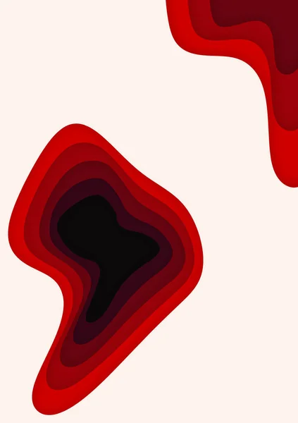 Dikey pankartlar dalgaları soyut arkaplanda keser. Kapak kitabı, el ilanları, posterler, sunumlar ve davetiyeler için kağıt sanatı vektör tasarımı. Karşıtlık renkleri.