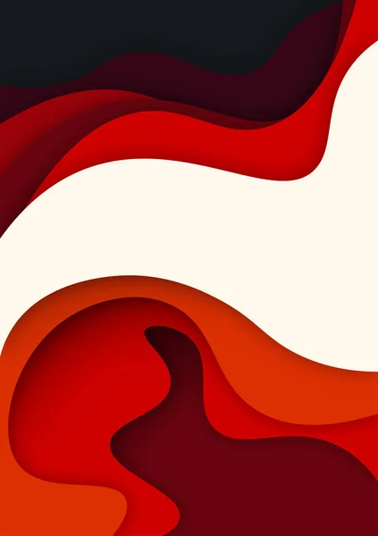 Dikey pankartlar dalgaları soyut arkaplanda keser. Kapak kitabı, el ilanları, posterler, sunumlar ve davetiyeler için kağıt sanatı vektör tasarımı. Karşıtlık renkleri.