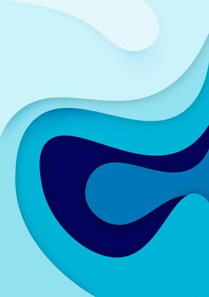 Dikey pankartlar dalgaları soyut arkaplanda keser. Kapak kitabı, el ilanları, posterler, sunumlar ve davetiyeler için kağıt sanatı vektör tasarımı. Karşıtlık renkleri.