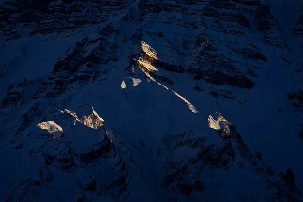 Spiti Valley India Himalaya Bergketen Vanuit Lucht Uitzicht Heuvel Ladakh Rechtenvrije Stockafbeeldingen