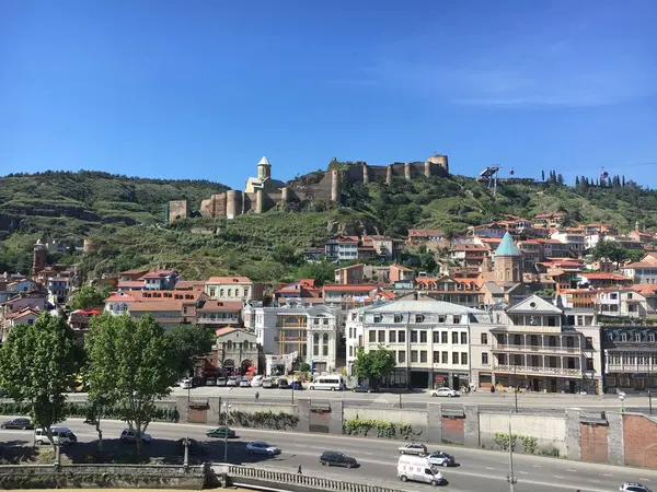 Tiflis şehrinin eski manzarası, Gürcistan, Sakartvelo Tiflis
