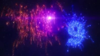 10 'dan geriye doğru sayıyorum. Havai fişeklerden yapılmış numaralar ve 0' dan başlayan güzel havai fişek gösterisi. Yeni Yıl Gecesi Gecesi Partileri İçin Geri Sayım Videosu.
