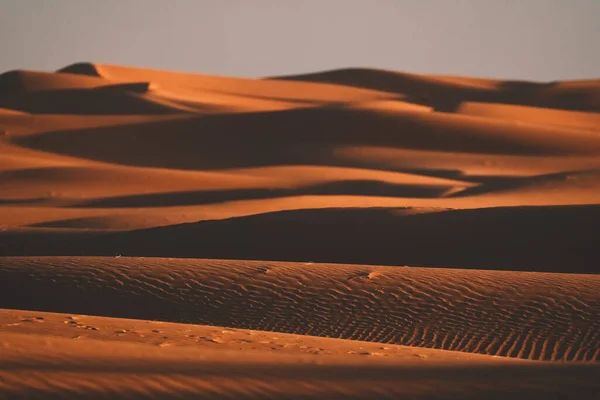 Schöne Aussicht Auf Dünen Der Wüste Merzouga Marokko — Stockfoto