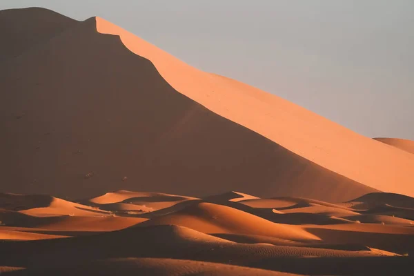 Αμμόλοφους Έρημος Σαχάρα Μαρόκο Αφρική Μερζούγκα — Φωτογραφία Αρχείου