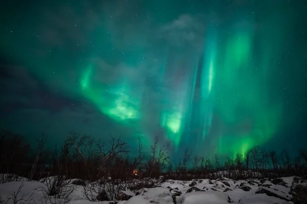 북극광 오로라 북쪽의 — 스톡 사진