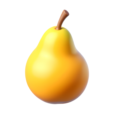 Armut 3D Simgesi Parlak Asgari Emoji Biçimi, İzole edilmiş PNG nesnesi