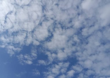 white clouds on blue sky with natural background.