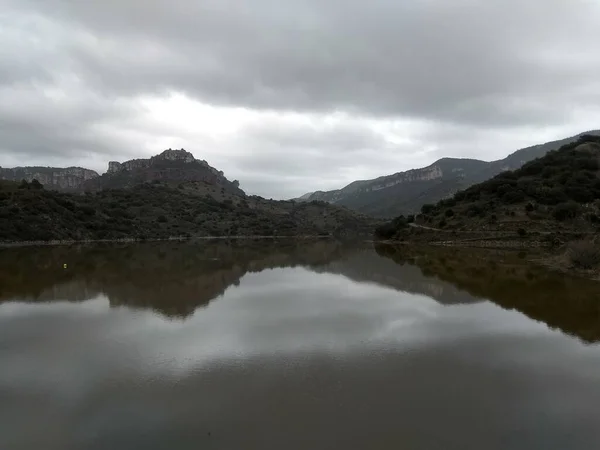 Siurana Reservoir Tarragona Spanje — Stockfoto
