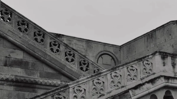 Spezielle Treppengeländer Kreuzen Sich — Stockfoto