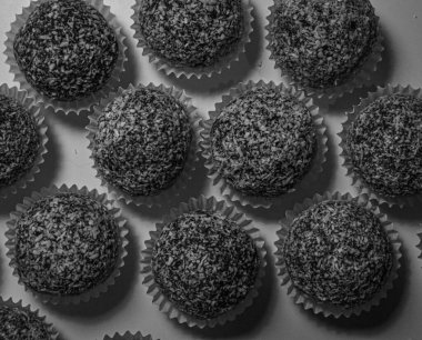 coconut balls on the table 