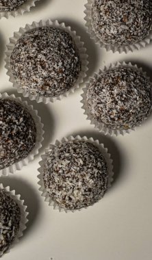 coconut balls on the table 
