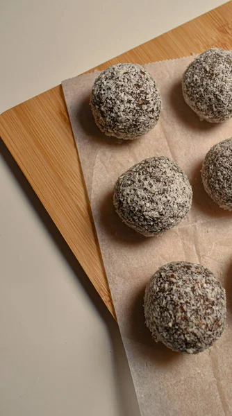 coconut balls on the table 