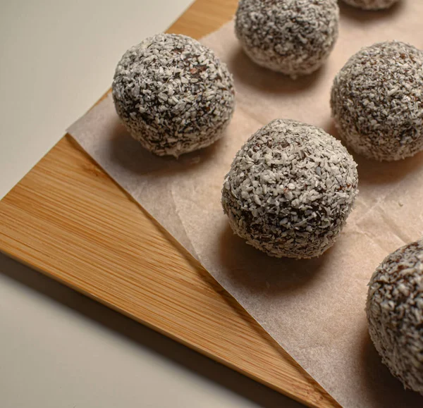 coconut balls on the table 