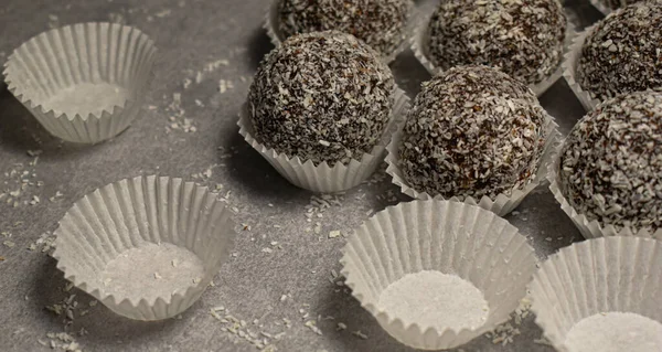 coconut balls on the table 