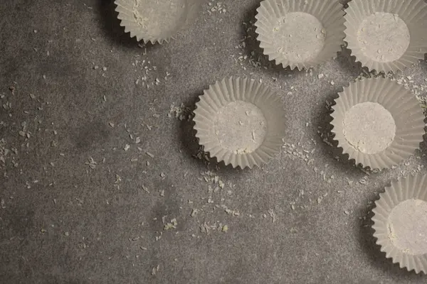 Muffin papers on the table