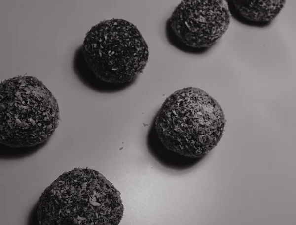 coconut balls on the table 