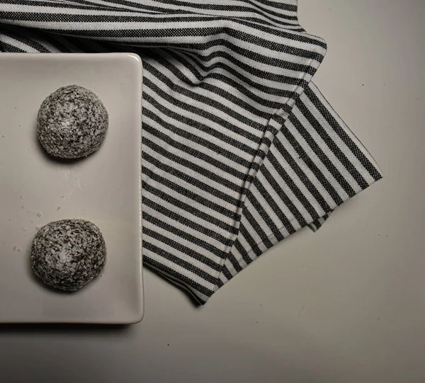 coconut balls on the table 