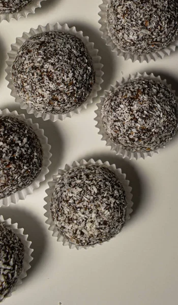 coconut balls on the table 