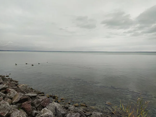 Autumn atmosphere on the shores of Lake Balaton