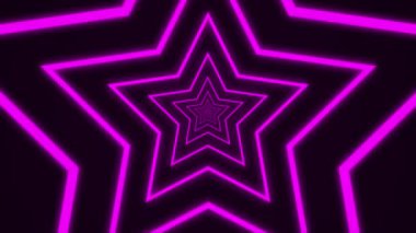 neon yıldız döngü arkaplanı