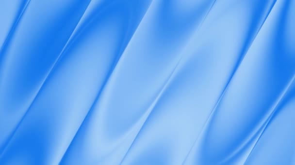 Abstracte Blauwe Zijde Doek Textuur Achtergrond — Stockvideo