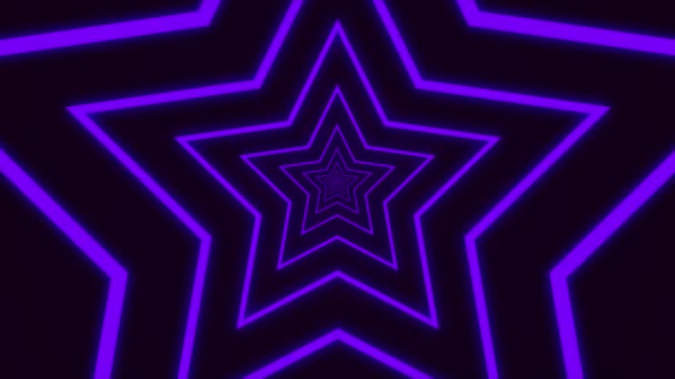 Neon Star Loop Fundo — Vídeo de Stock