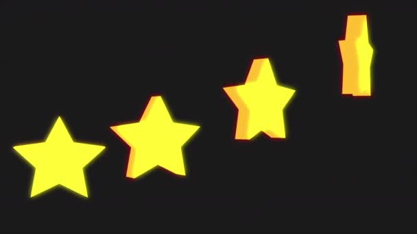 Revisión Estrellas Calidad — Vídeo de stock