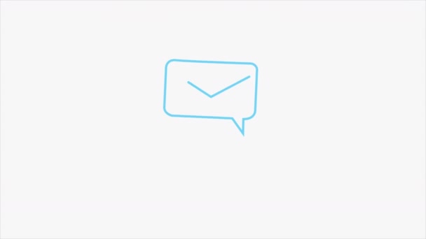 Üzleti Mail Üzenet Értesítés — Stock videók