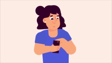 Mobil Uygulamasıyla Fast Food Menüsü İsteyen Genç Kız