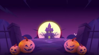 Cadılar Bayramı Balkabakları ve Mezarlıktaki Kale