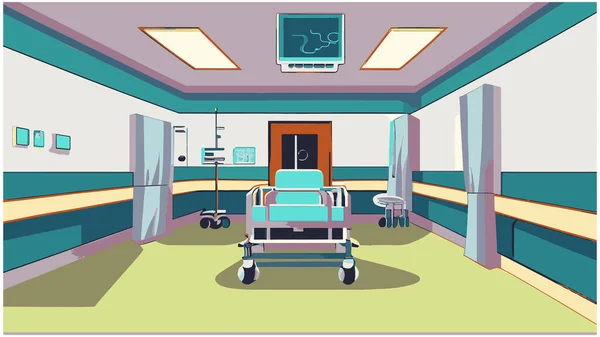 アニメーションのための病院の内部部屋 — ストックベクタ