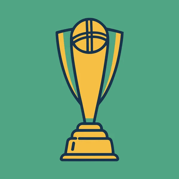 Icône Coupe Trophée Illustration Vectorielle — Image vectorielle