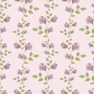 Kusursuz suluboya çiçek deseni. Sonbahar. Kumaş kalıbı. Ev yapımı tekstil. Masa örtüsü. Suluboya. Doku. Albüm koleksiyonu. Sonbahar Çiçekleri. Bahar.