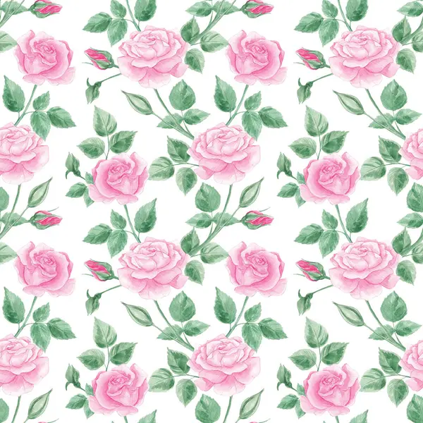 Güller pürüzsüz gül desenli. Pembe güller. Çiçekler, çiçekler. İç mekan. Ev yapımı tekstil. Temizlik kitabı. Duvar kağıdı. Gül rengi. Suluboya, doku. vintage