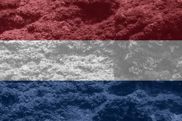 Dutch Flag Textura Jako Pozadí — Stock fotografie