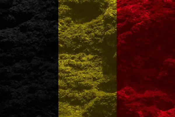 Belgium Σημαία Υφή Φόντο — Φωτογραφία Αρχείου