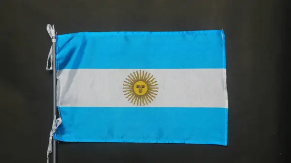 Bandera Argentina Textura Como Fondo —  Fotos de Stock