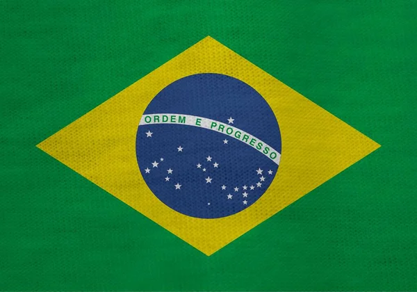 以巴西国旗纹理为背景 — 图库照片